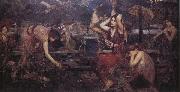 John William Waterhouse Flor and the Zephyrs oil painting on canvas